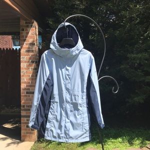 Columbia OmniTech Waterproof jacket . Keeps you warm & dry in all weather.